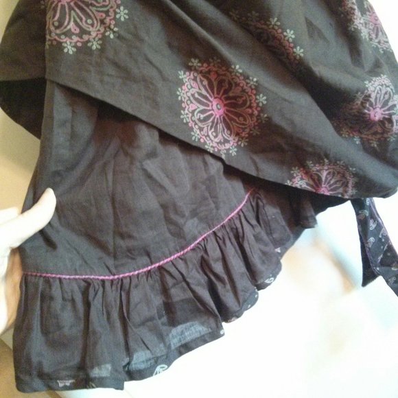 Anthro Viola 100% Cotton Peasant Dress Size 0 Cottagecore Prairiecore Boho Folk - Picture 4 of 16